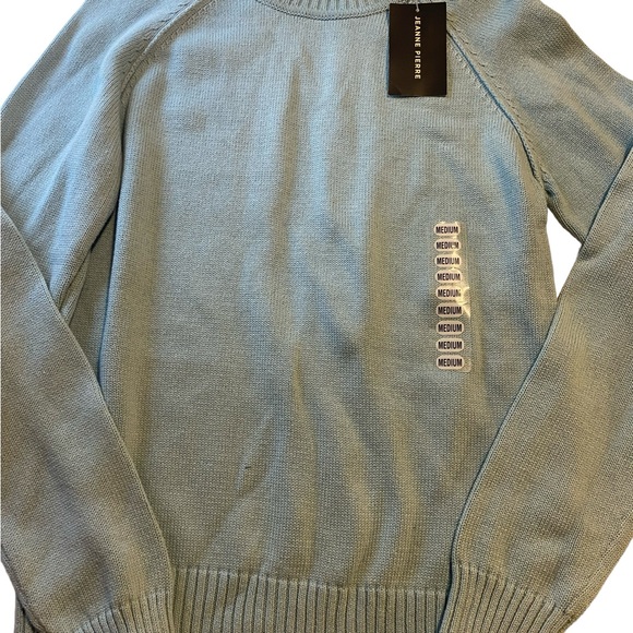 Women’s nwts baby blue cowl neck sweater by Jeanne Pierre 100% cotton sz M - Picture 5 of 13